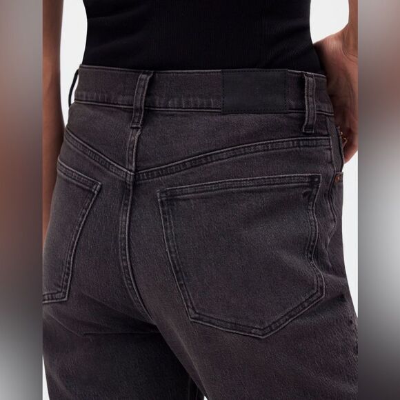 Madewell NWT Tall 90s Straight Crop Jeans Size 30T in Benley Wash - Picture 5 of 14